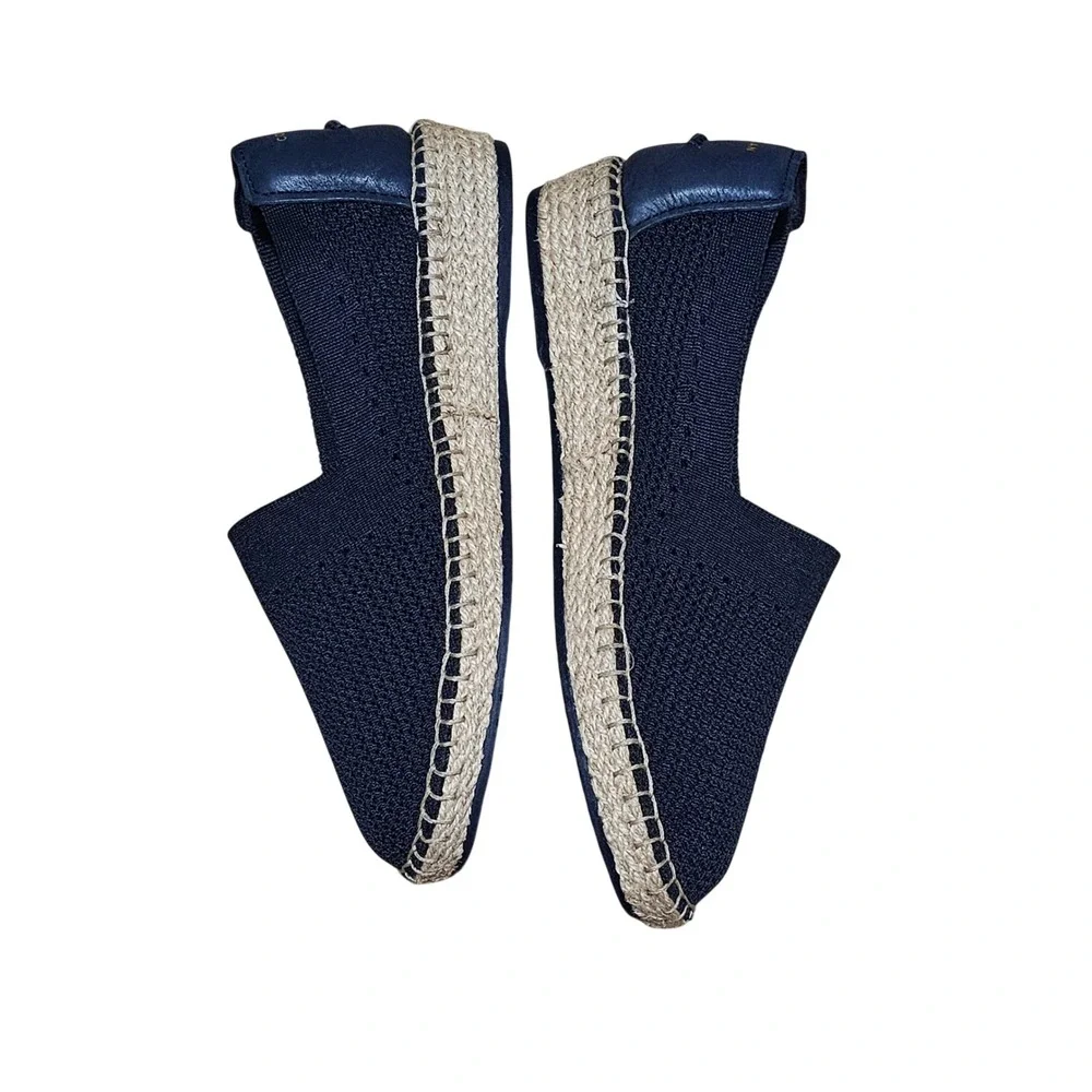 Cole Haan - Cloudfeel Stitchlite - Espadrille Knit Loafer shoe Navy Blue Size 8B
